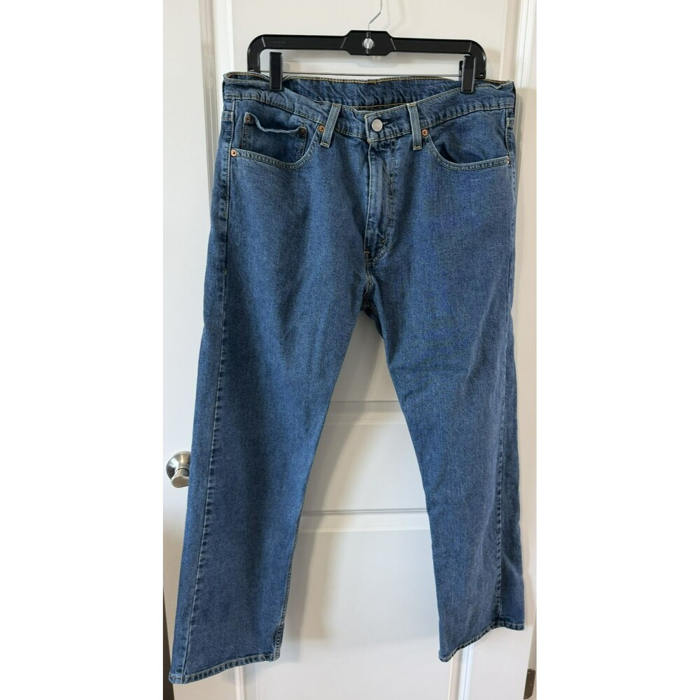 Levi’s 505 Jeans Mens 36x30 Medium Wash Straight Fit Classic Denim USA